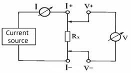 GDZC Schematic diagram of DC resistance measurement by voltage drop method