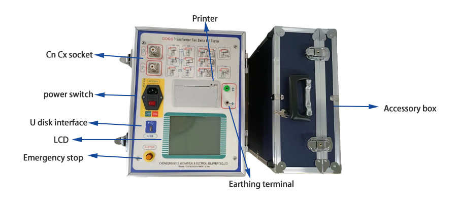 Anti-interference Variable Frequency Transformer Tan Delta Tester for Insulating Sleeve Test
