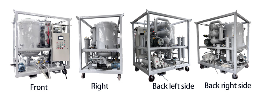 ≤30m Head Water Filtration And Degassing Transformer Oil Purifier side