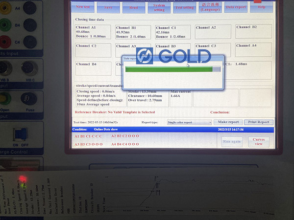 GDGK-307 CBA Circuit Breaker Analyzer Testing Equipment for GIS Switch Testing
