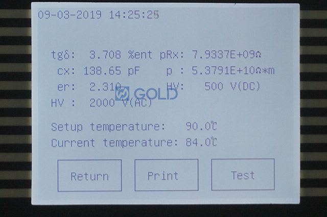 GDGY Automatic Insulating Oil Tan Delta Resistivity Tester