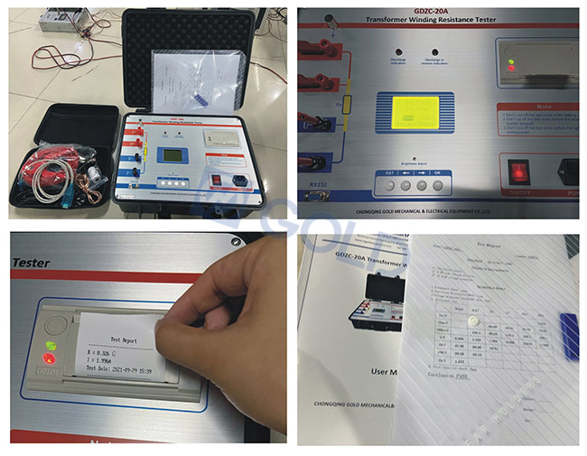 GDZC-20A Transformer Winding Resistance Tester ready for shipment