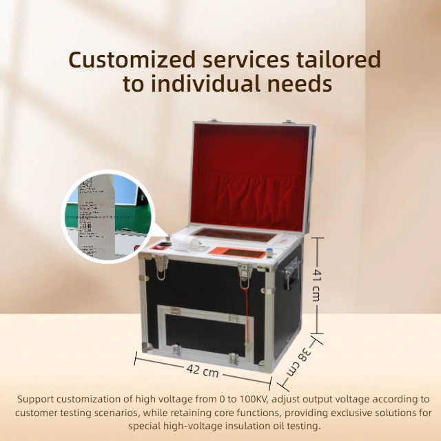 0~80KV Oil Dielectric Strength Tester Oil Analysis Test Kit for Electrical Equipment Testing