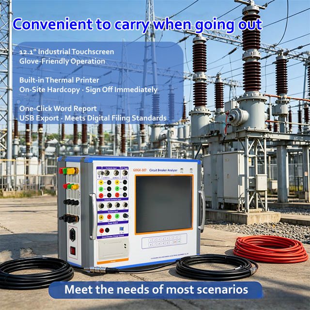 GDGK-307 Fully Automatic Circuit Breaker Tester High Voltage Switch Tester