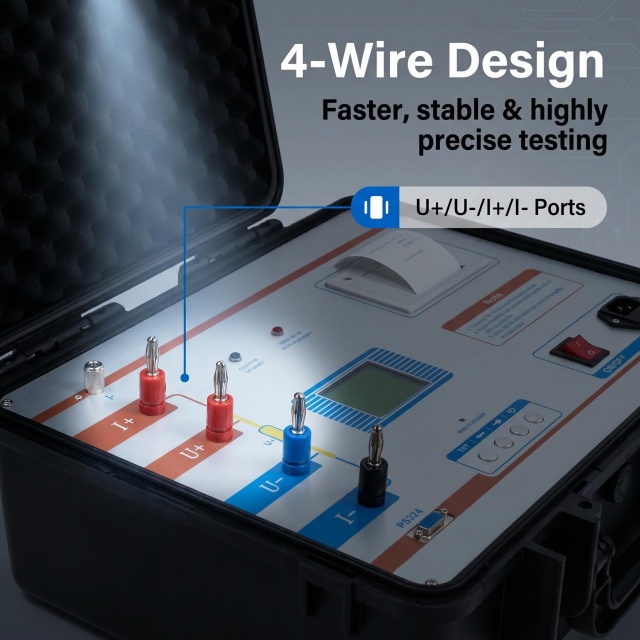 10A/20A Transformer Winding Resistance Tester Transformer Micro-Ohmeter 