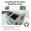 Intelligent Automated Measurement Transformer Insulation Oil Resistivity & Dielectric Loss Tester Insulating Oil Tan Delta Test Kit
