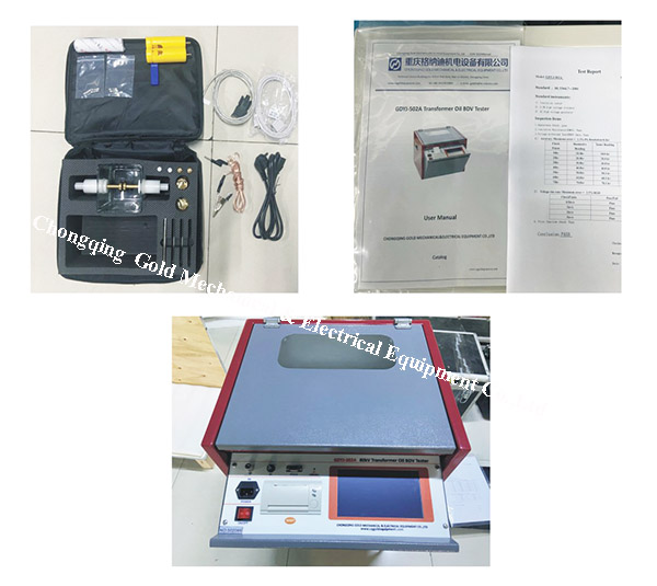 GDYJ-502A ASTM D877 Oil BDV Tester ready for shipment