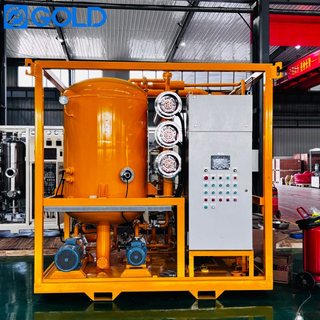 100L/min Carbon Steel Vacuum Oil Purifier Insulation Oil Precision Filtration Equipment