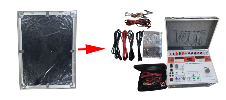 High precision 10A Single Phase Relay Test Kit packing