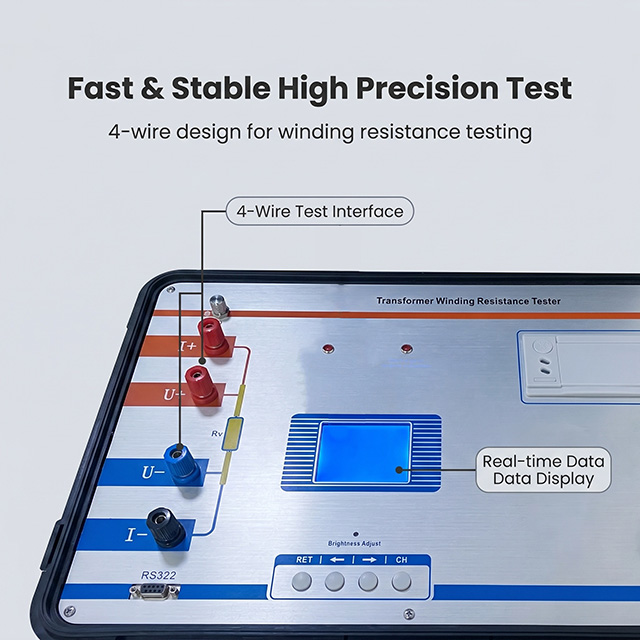  2A 5A 10A 20A 40A Transformer Dc Winding Resistance Tester High Voltage Dc Tester