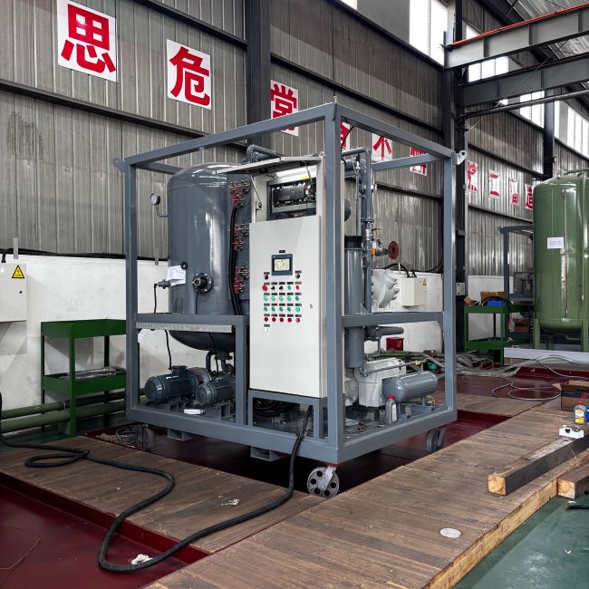Weatherproof Water ≤50ppm Enclosure Particulate Removal Oil Filtration with Roots Pump