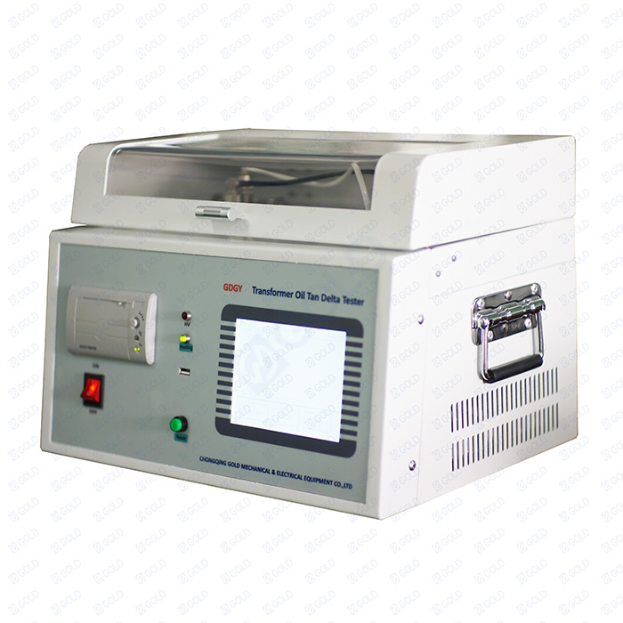 Transformer tan Delta Tester. Transformer Oil Dielectric loss Volume ratio Test.