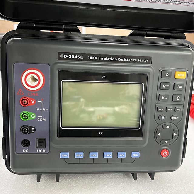 GD-3045E Transformer Polarization Index Test 5KV 10KV Insulation Resistance Meter Megohmmeter 