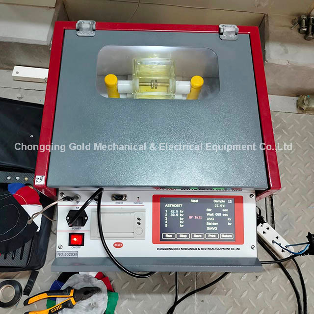 GDYJ-502A Touch Screen 100kV Transformer Oil Dielectric Breakdown Voltage BDV Tester ASTM D1816