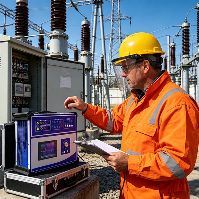 High Precision Microcomputer Relay Protection Tester And Relay Protection Calibrator