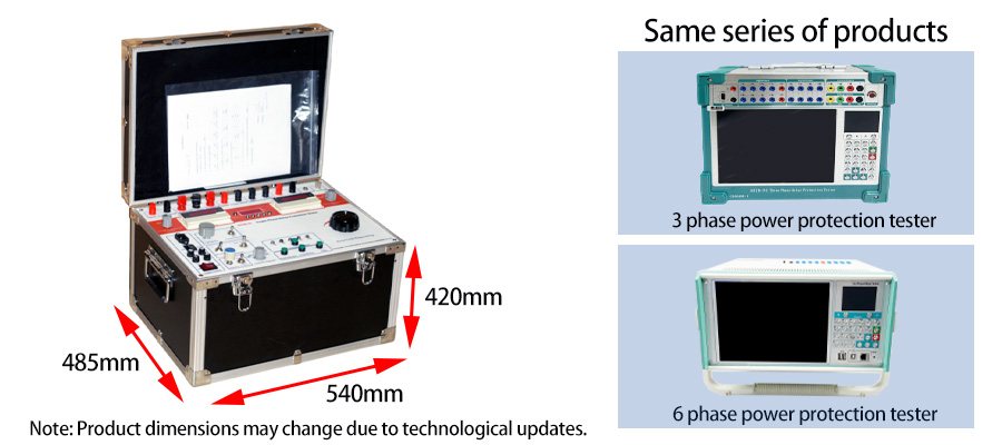 High precision 10A Single Phase Relay Test Kit series