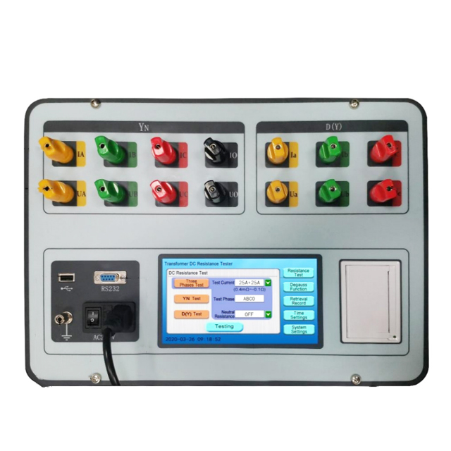 0-20A Three-channel DC Resistance Tester with Magnetization and Demagnetization