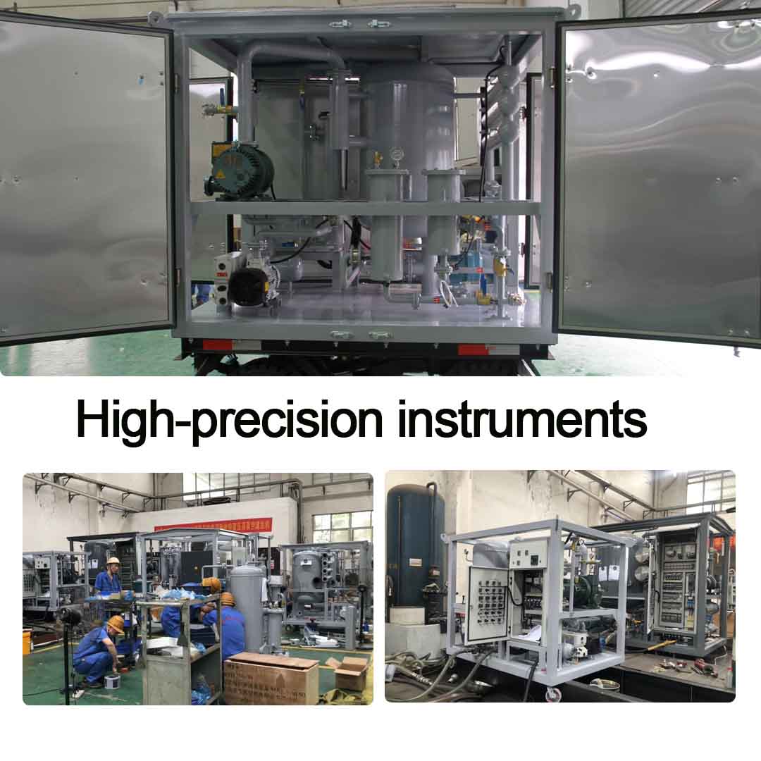 ≤80Pa Vacuum Oil Filter transformer oil degasifier for filtering transformer oil