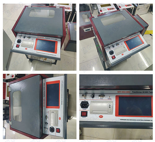 GDYJ-502A 80kV Transformer Oil BDV Tester Sold to Bulgaria