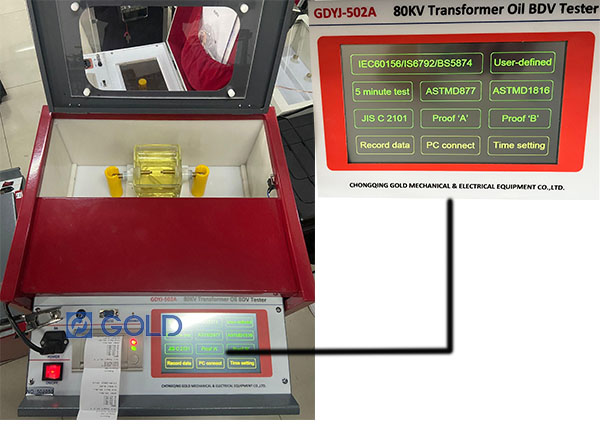 trasnformer oil bdv tester