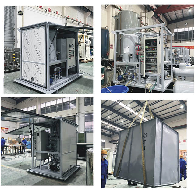 4000LPH Double Stages Transformer Oil Purifier with PPM Meter ready for shipment