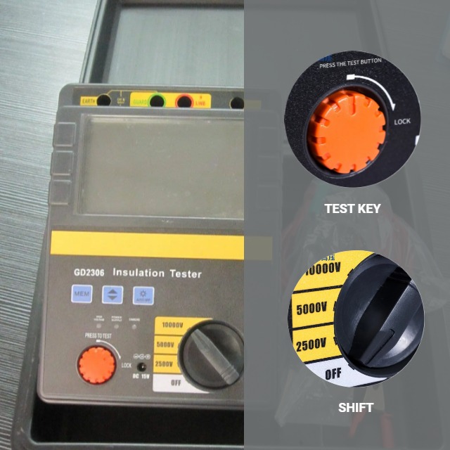1000v Insulation Tester Handheld Diagnostic Megohmmeter