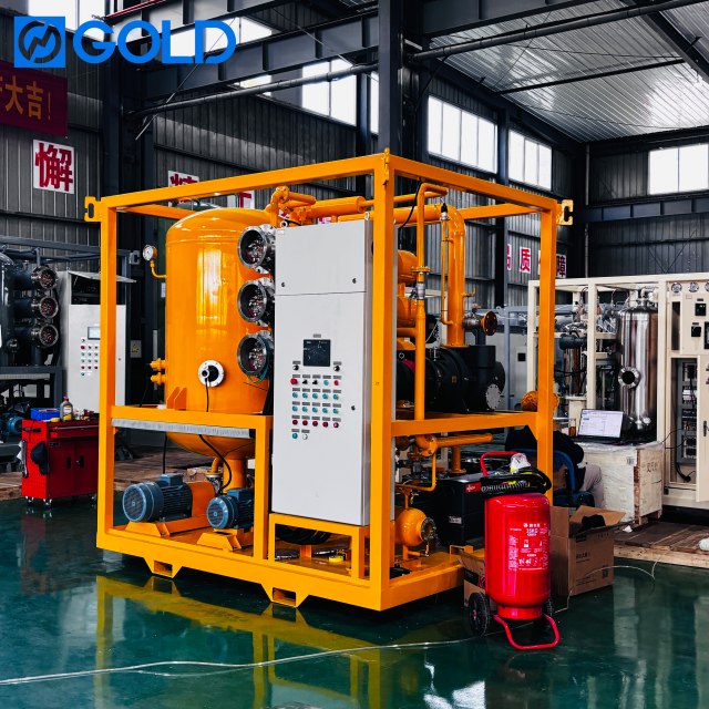 100L/min Carbon Steel Vacuum Oil Purifier Insulation Oil Precision Filtration Equipment