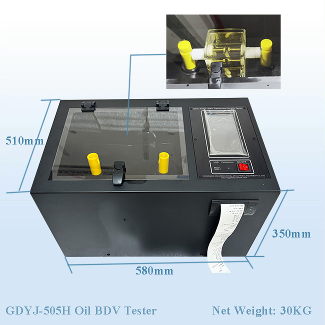 Colorful Touch Screen ASTM D1816 Transformer Oil Breakdown Voltage Tester BDV Oil Testing Machine