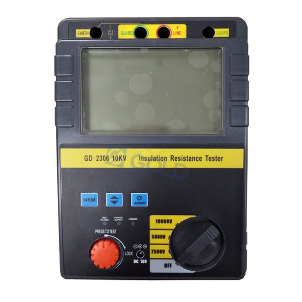 GD-2305/2306 5kV, 10kV High Voltage Insulation Resistance Meter, Megger Meter