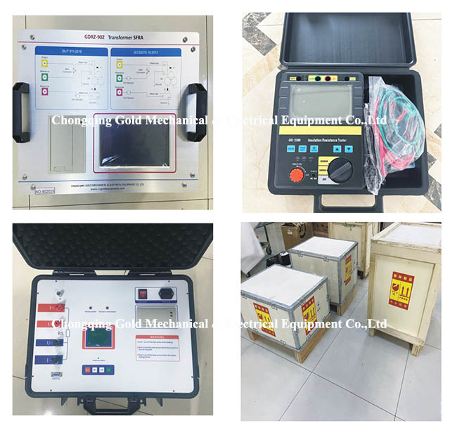 A variety of Transformer Testers ready for shipment