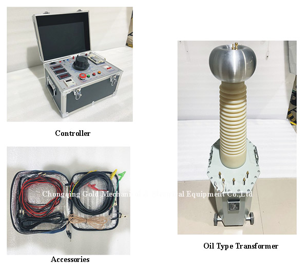 GDJZ-AC100KV DC140KV 5KVA Oil Type Transformer AC DC Hipot Tester ready for shipment