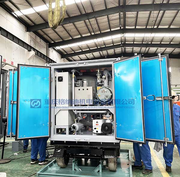 ZJA-5KY 5000L/H Double Stages Transformer Oil Purifier with Trailer ready for shipment