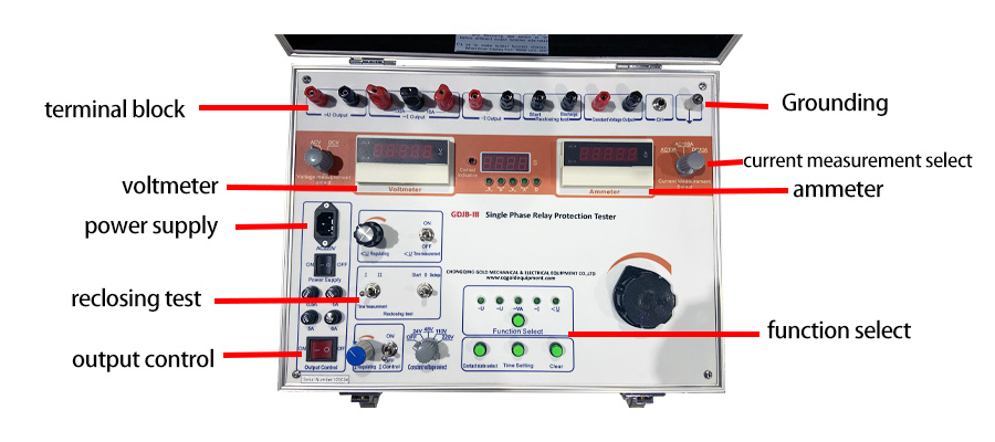 High precision 10A Single Phase Relay Test Kit introduction
