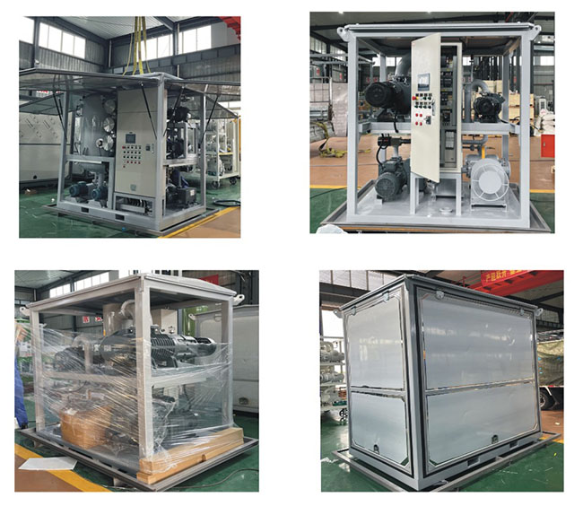 ZJA-6KY 6000LPH Double Stages Transformer Oil Purifier and ZJ-300 Transformer Vacuum Pump Unit ready for shipment