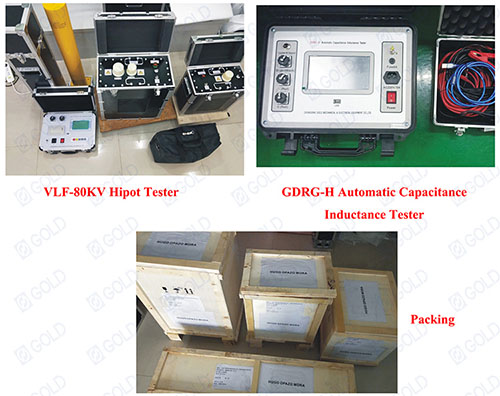 VLF-80KV Hipot Tester and GDRG-H Capacitance Inductance Tester Sold to Chile