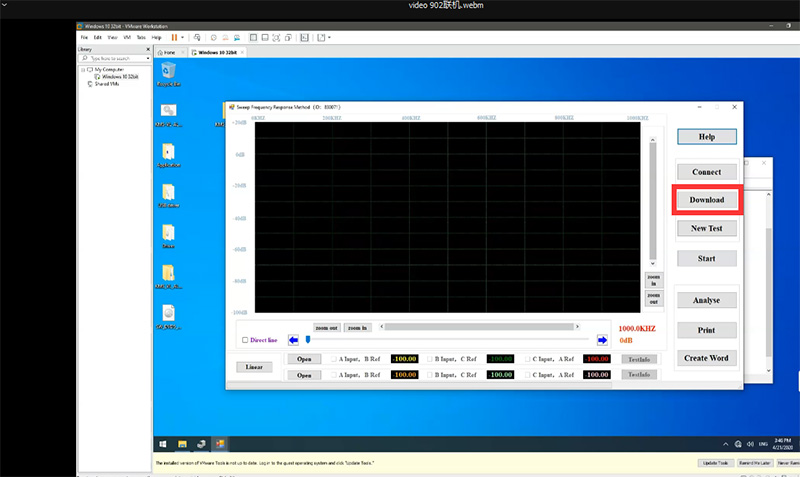 How to use GDRZ-902 Transformer SFRA to download the test results by PC?