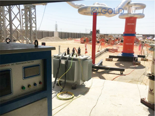 Frequency Conversion Series Resonant AC Hipot Test System For 500kV GIS Switchgear 
