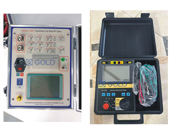 GDGS 10kV Insulation Power Factor Tester and GD-2306 10kV Insulation Resistance Tester ready for Shipment