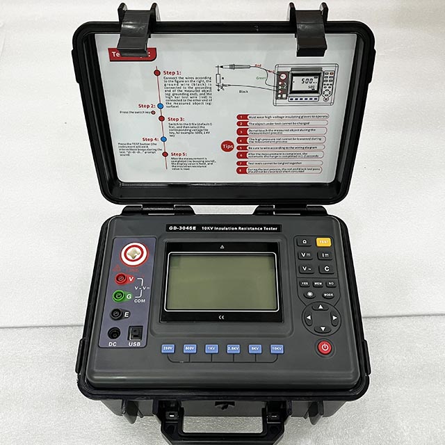 GD-3045E Transformer Polarization Index Test 5KV 10KV Insulation Resistance Meter Megohmmeter 