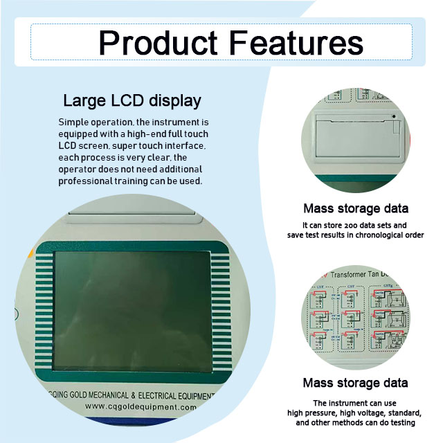 1% Accuracy Automatic Abnormal Frequency Power Dielectric Loss Analyzer Transformer Tan Delta And Power Factor Tester