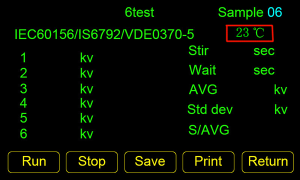 transformer oil breakdown voltage tester