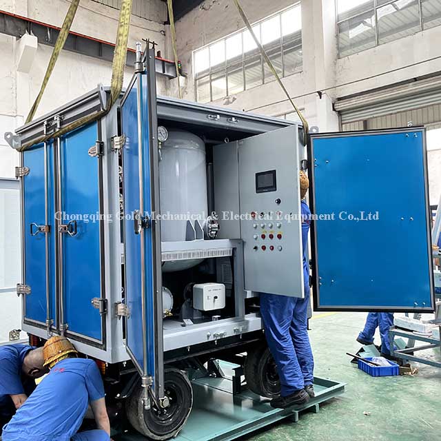 ZJA-9KY 9000L/H Vacuum Transformer Oil Treatment Equipment for 500kV Converter Station