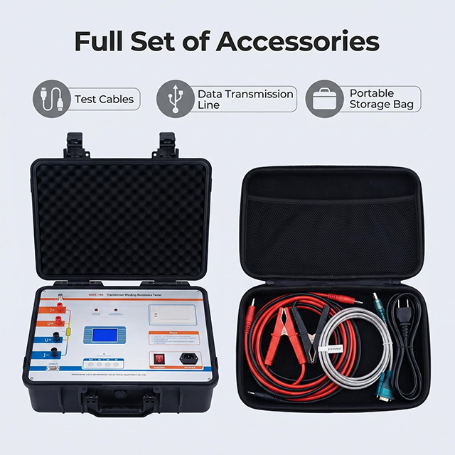  2A 5A 10A 20A 40A Transformer Dc Winding Resistance Tester High Voltage Dc Tester